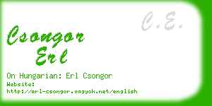 csongor erl business card